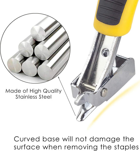 Heavy Duty Staple Remover for Upholstery, Industrial Tack Puller Tool for Home Improvement, Furniture, Carpet (3 in 1