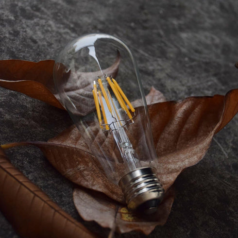 LED Edison Bulb 4W, Antique 40W Vintage E26 Light Bulb, Non-Dimmable, 450 Lumens, 5500K Cold White, 3 Pack
