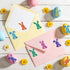 Fukaisu 500pcs 1.1x1.5in 6 Glitter Easter Egg Bunny Stickers, Holographic Rabbit Sticker Roll Colors Envelope Seals