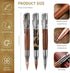 Crtiin Bullet Pens for Men - Bolt Action Ballpoint Pen with Gift Box and Black Ink Refills