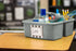 Teacher Created Resources Gray Portable Plastic Storage Caddy - 6-Pack for Classrooms, Kids Room, Office Organization