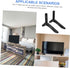 Zerodeko 1Set Tv Stand Base Bracket for Tvs Easy to Install Television Holder for Living Room Bedroom Office Supports