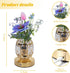 BVI BOOMERVIVI 3-Color Dimmable Flower Crystal Table Lamp, Small Night Light, Rechargeable Cordless Touch Lamp