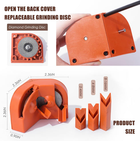 Professional Drill Bit Sharpener for All Bits, Electric Drill Bit Grinding Sharpener, Cemented Carbide Repair Kit