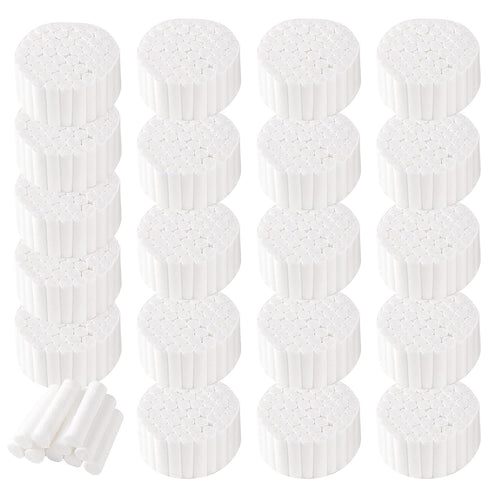 Annhua 1.5" Dental Cotton Rolls Gauze Rolls Cottons Pads No. 2 Medium,