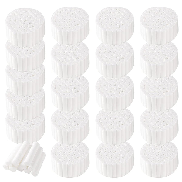 Annhua 1.5" Dental Cotton Rolls Gauze Rolls Cottons Pads No. 2 Medium,