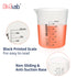 1 PC Plastic Beaker Set, 2000ml (33.8oz) Black Graduated Beakers, Lab Measuring Cup with Dump Spout