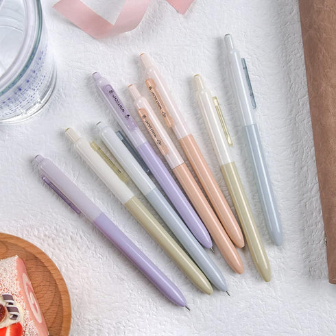 WRITECH Gel Pens Fine Point 0.5mm, Silent Retractable Extra Fine Needle Point, 8ct for Journaling, Drawing, Notetaking.