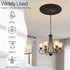 Yuanan 12.2" 3.9" Ceiling Medallions for Light Fixtures, OD X ID PU Ceiling Light Medallion Black Ceilings Fan Cover