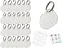 Lucky Line Round Label-It Plastic Tags, White, 25 Pack (25129)