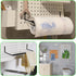 AccEncyc 4 Pack Pegboard Towel Holder Pegboard Hooks for Paper Towels, Kitchen Towels, Stickers, Tapes Great Peg Board