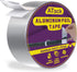 ATack Aluminum Foil Reflective Duct Tape, 2 Inches x 75 Feet, Heavy Duty Metal HVAC Tape for Duct Work, Furnace, AC