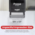 Promot Paid Stamp, Self Inking Stamp for Office, Accounts Payable, Red Ink