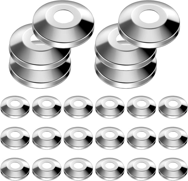 Honoson 1/2 Inches Escutcheon Flange Plate, Pipe Cover for 5/8 Inches OD Copper, PEX, PVC, 36 Pieces