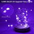 6 Pack 7Ft 20LED OMIKA Black Light Fairy Lights Battery Operated, UV Black Christmas Lights String Flexible Waterproof
