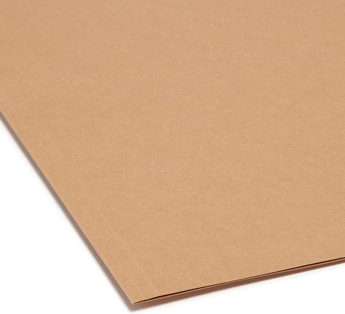 Smead 10786 File Folder, Reinforced 2/5-Cut Tab, Letter Size, Kraft, 100 per Box
