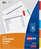 Avery Insertable Dividers with Pockets, 1 Set, 5 Multicolor Tabs (11270)