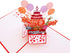 iGifts And Cards 3D Pop Up Greeting Card - Happy 50th Birthday Box, Unique Celebration, Balloons, Congrats, Feliz