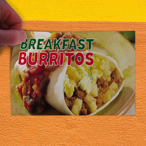Sign Destination #2 20inx14in, Decal Sticker Multiple Sizes Breakfast Burritos Lifestyles Burritos for Breakfast