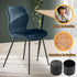 Auvotuis 32Pcs 1 Inch (25mm) Chair Leg Tips Caps, Round PVC Non-Slip Folding Chair Leg End Caps Black Small Furniture