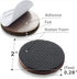 X-PROTECTOR Non Slip Furniture Pads, 8 pcs Premium Grippers, Self-Adhesive Rubber Feet