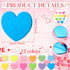 Roowest 600 Sheets Valentines Day Heart Sticky Notes, Heart Notepads, Colorful Sticky Pad for Home