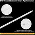 M10 180 Threaded Extension Poles Lighting Fixture Downrods Stems & Degrees Sloped Ceiling Adapter Kits for Pendant