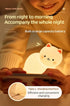 lurk deep Kids,7 Dimmable,Rechargeable Cat Night Light for Colors Lamp,Tap Portable and Squishy Silicone Led
