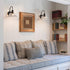Modern Matte Black Wall Sconce with Glass Shade for Indoor Spaces