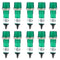 uxcell 10Pcs DC 24V Signal Indicator Dash Light, LED Bulbs XD10-3 Green, 10mm Panel Mount