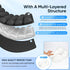 bhgwqci 3D Travel mat - inflatable bubble design, used for car/office/airplane seat cushion, equipped with storage