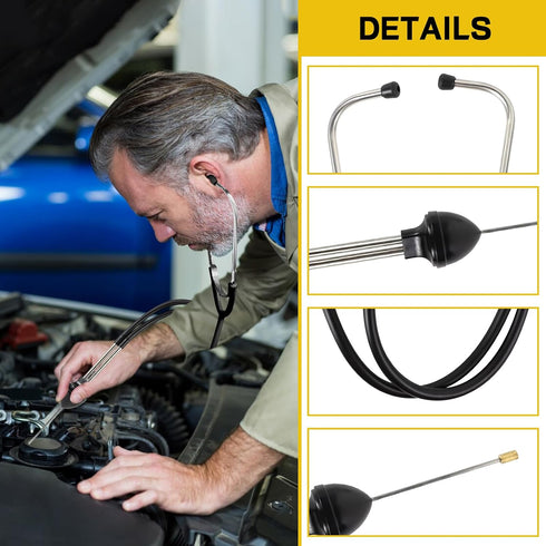 Automotive Stethoscope, Mechanic Stethoscope Sensitive Hearing Tool, Car Mechanic Cylinder Engine Diagnostic