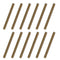 uxcell 12pcs Fully Threaded Rods 1/4x2-1/2" Carbon Steel All Thread Studs for Furniture and Garden Railing Assembly