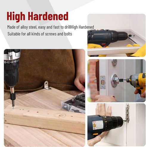 Damaged Screw Extractor Set, 22 PCS Easy Out Stripped Screw Extractor Kit with Magnetic Extension Bit Holder & Socket