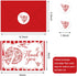50Pcs 4 6 Inch Whaline That's Amore Thank You Cards Blank Note Cards with Envelopes Stickers Red Pizza Ciao Bambino