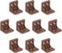 uxcell 10Pcs Plastic Corner Braces, L Shape Corner Bracket, Right Angle Corner