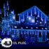 12 Inch 8 Weepong Meteor Shower Lights Outdoor Christmas Lights UL Certified Falling Rain Drop Snowfall Icicle