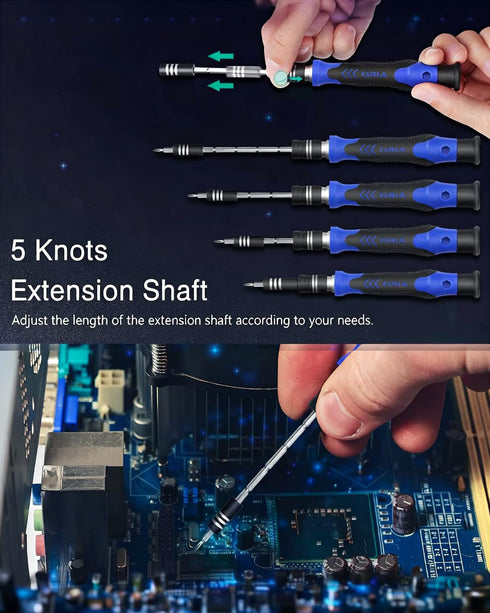 Set, 61 1 Set 57 ORIA Precision Screwdriver in Small Screwdriver with Precision Bits, Portable Repair Tool Kit