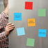 Crtiin 24 Pack Dry Erase Sticky Notes, Colorful 3 x 3 Inch, Reusable Whiteboard Stickers with 2 Markers