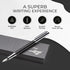 ZenZoi Elite Carbon Fiber Fountain Pen, Luxury Writing Experience with Fine Point Nib and Ink Refills