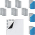 16 Pack 1.2" 2" Adhesive Metal Plates for Magnetic Mounts x Steel Strips with Adhesive Backing Fits for Magnets on