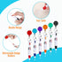 Geosar 24 Pcs Retractable Shuttle Pens – 4 in 1 Carabiner Nurse Pens with Keychain Clip Holder for Office School
