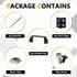 KOOTANS 2 Sets Door Handle and Frame Hinges Install Kit for 20x20 Aluminum Extrusion Profile Slot