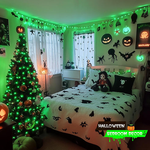200 66ft 8 JMEXSUSS LED Christmas Lights Outdoor, Connectable Green String Lights Plug in, Modes Waterproof Green