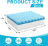 CRAURU 18"x16"x5" Recliner(2 Egg Foam Crate Pad with High-Density Base for Long Sitting, Double Layer Design Disperse