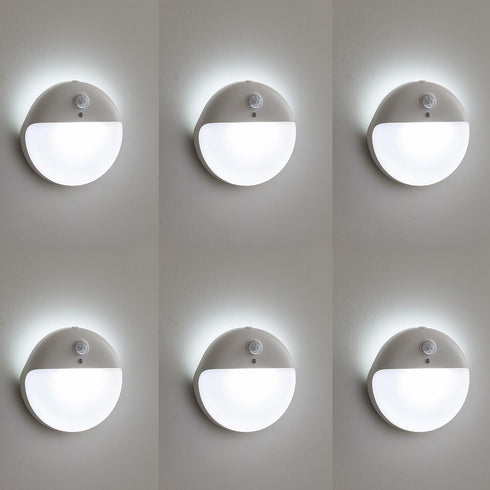 YUNLEX 6 Pack Battery Night Light, Toilet Lights, 2.6" Small Motion Senor Light,