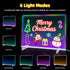7 13"x10" 7 LED Note Board with Colors, Includes Adapter, Led Drawing Board for Kids, Light Up Dry Erase Boards