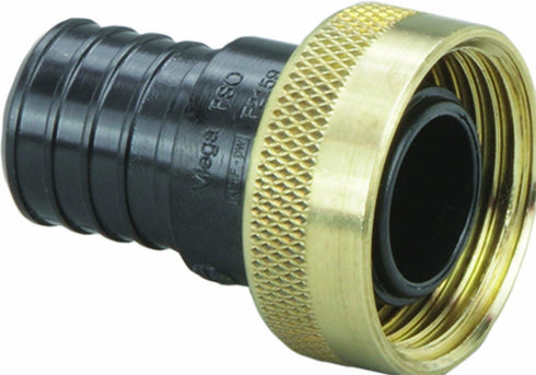 Viega 50141 PureFlow Zero Lead Poly Alloy PEX Crimp Supply Adapter, 3/4-Inch x 1, 5-Pack