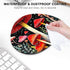 Premium-Textured Oval Mouse Pad, 8.7" x 7.1" Thick 3mm Anti-Slip Waterproof Rubber Mat, Cute Design for Office