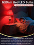 630nm Bulb Dimmable, 100% E26 A15 5W 4Pack Red Sleep Blue Light Blocking, Promotes Melatonin Production, LED Red Dim